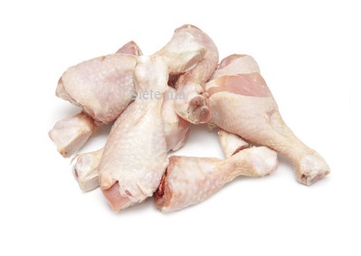 Cuisses de poulet decoupeés