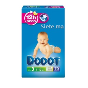 70 Couches Dodot T3 (4 - 10kg)